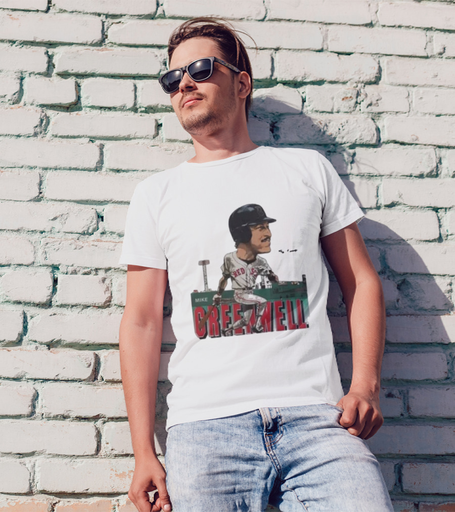 Mike Greenwell Boston Red Sox Baseball Legend Caricature Fenway Park T-Shirt