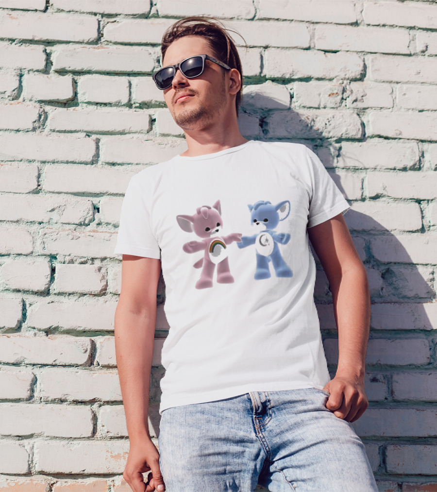 Carebear Rainbow And Moon Friends T-Shirt