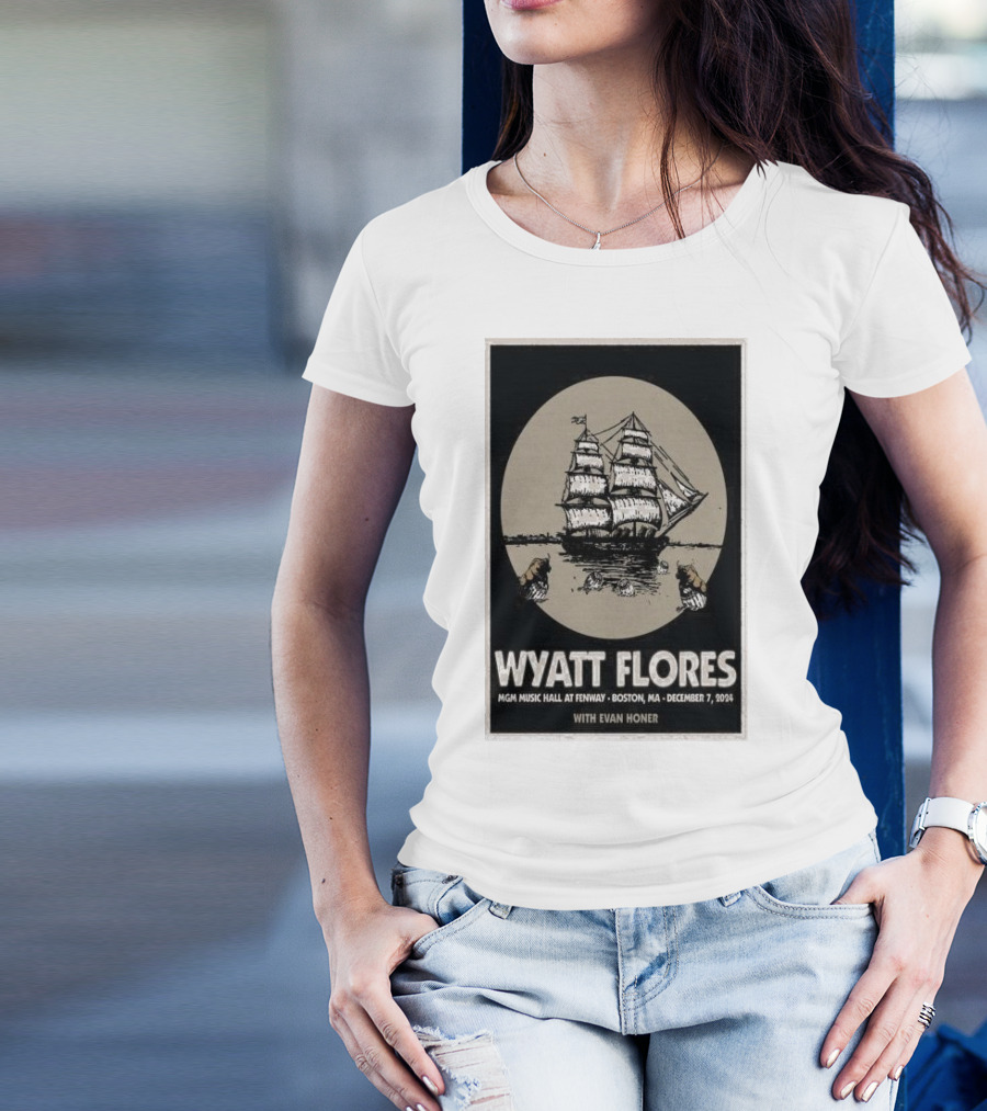 Wyatt Flores With Evan Honer At MGM Music Hall Fenway Boston MA December 7 T-Shirt
