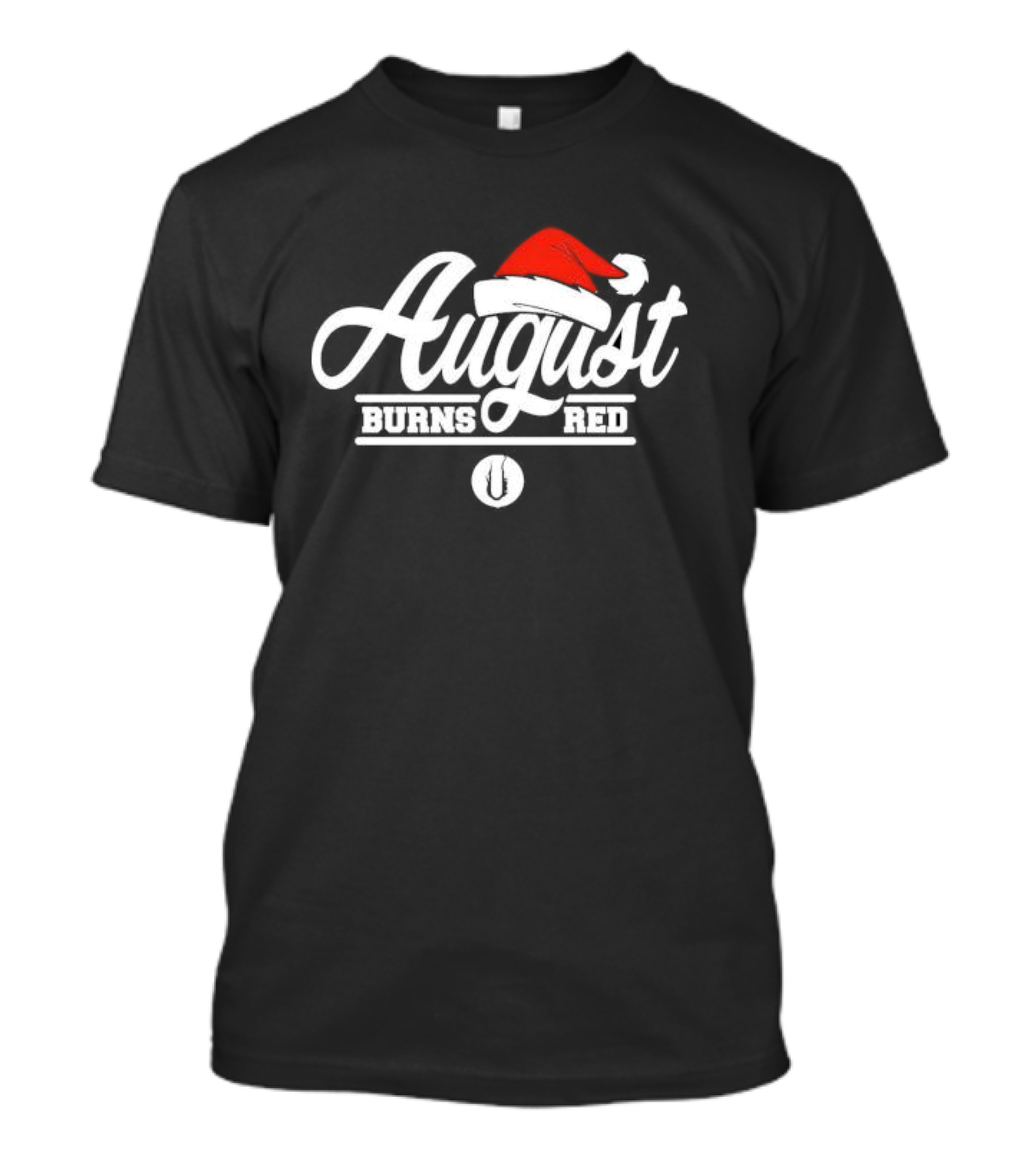 August Burns Red Christmas Santa Hat Branding T-Shirt
