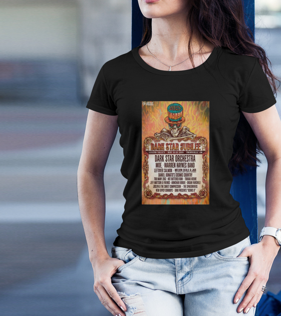 Dark Star Jubilee 2025 Legend Valley Thornville OH Concert Featuring Dark Star Orchestra Warren Haynes Band And More T-Shirt