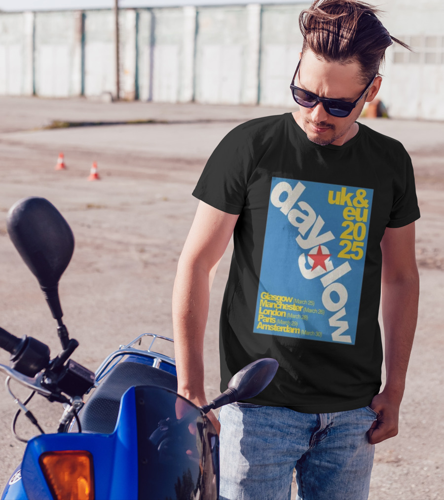 Dayglow UK EU 2025 Glasgow Manchester London Paris Amsterdam Tour Dates T-Shirt