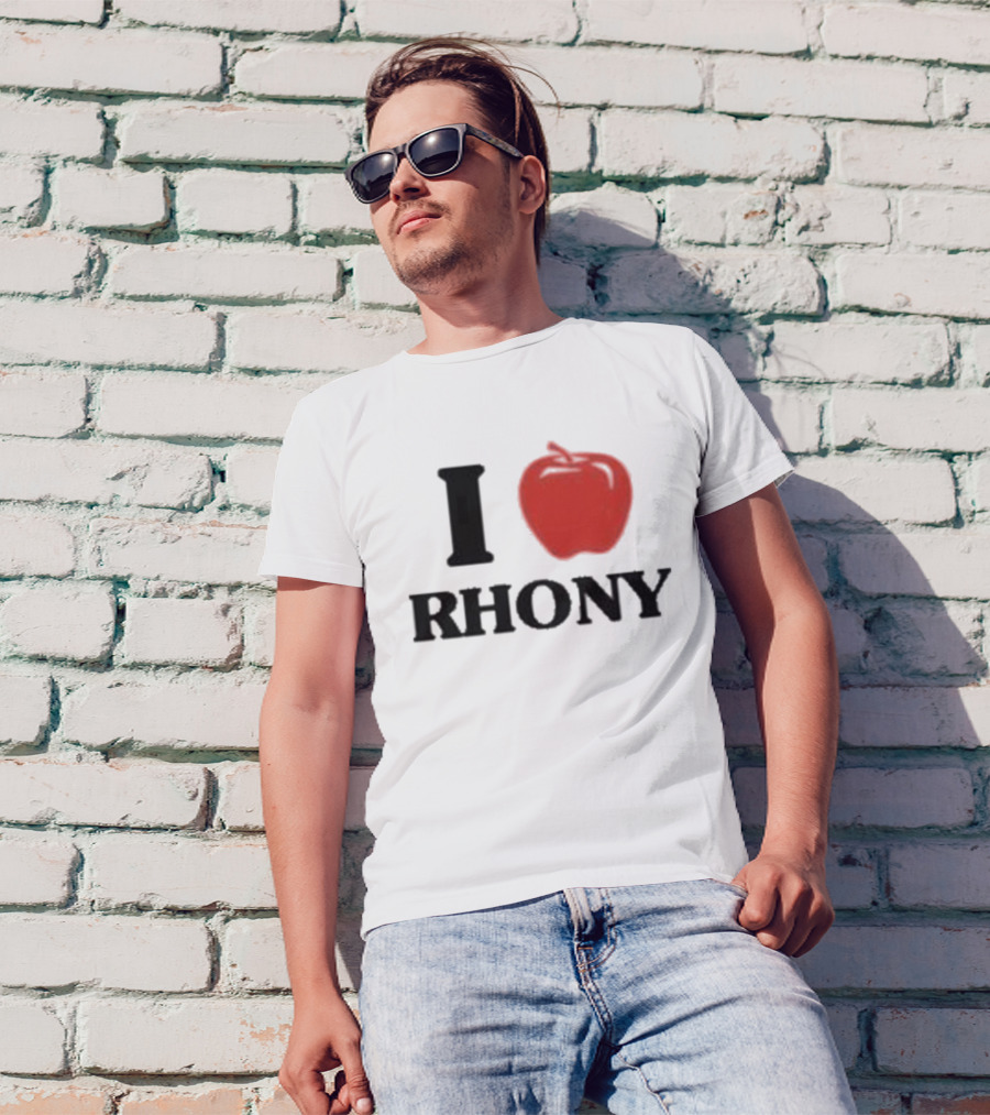I Apple RHONY Real Housewives Of New York City Logo Tribute Iconic Series Fan Meme T-Shirt