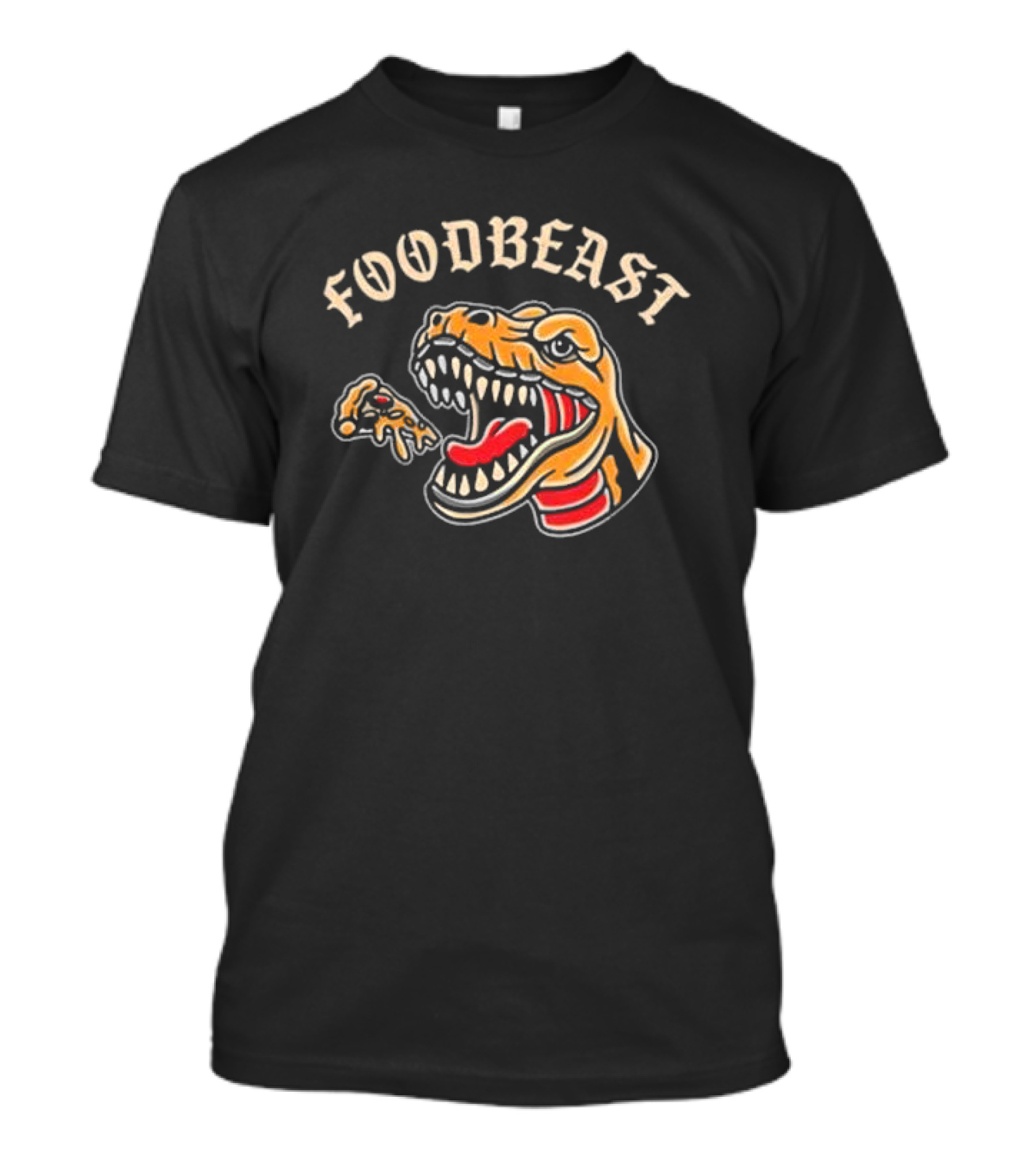FOODBEAST Dinosaur Eating Pizza T-Shirt