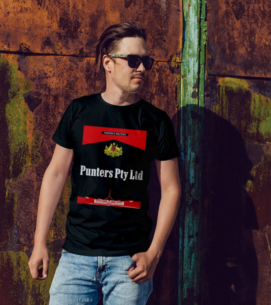 Punter’s Politics Punters Pty Ltd Government Parliament Building Emblem T-Shirt