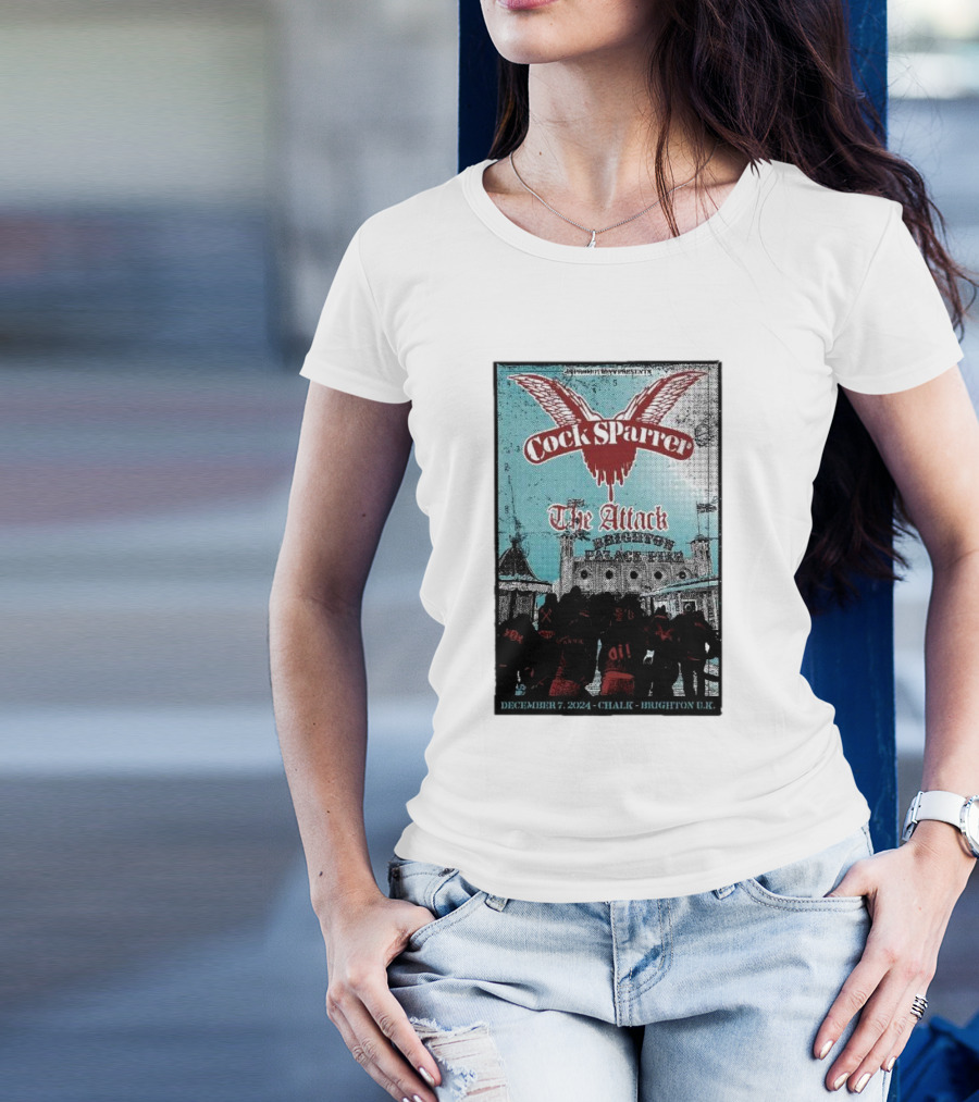 Cock Sparrer The Attack Brighton Chalk December 7 T-Shirt