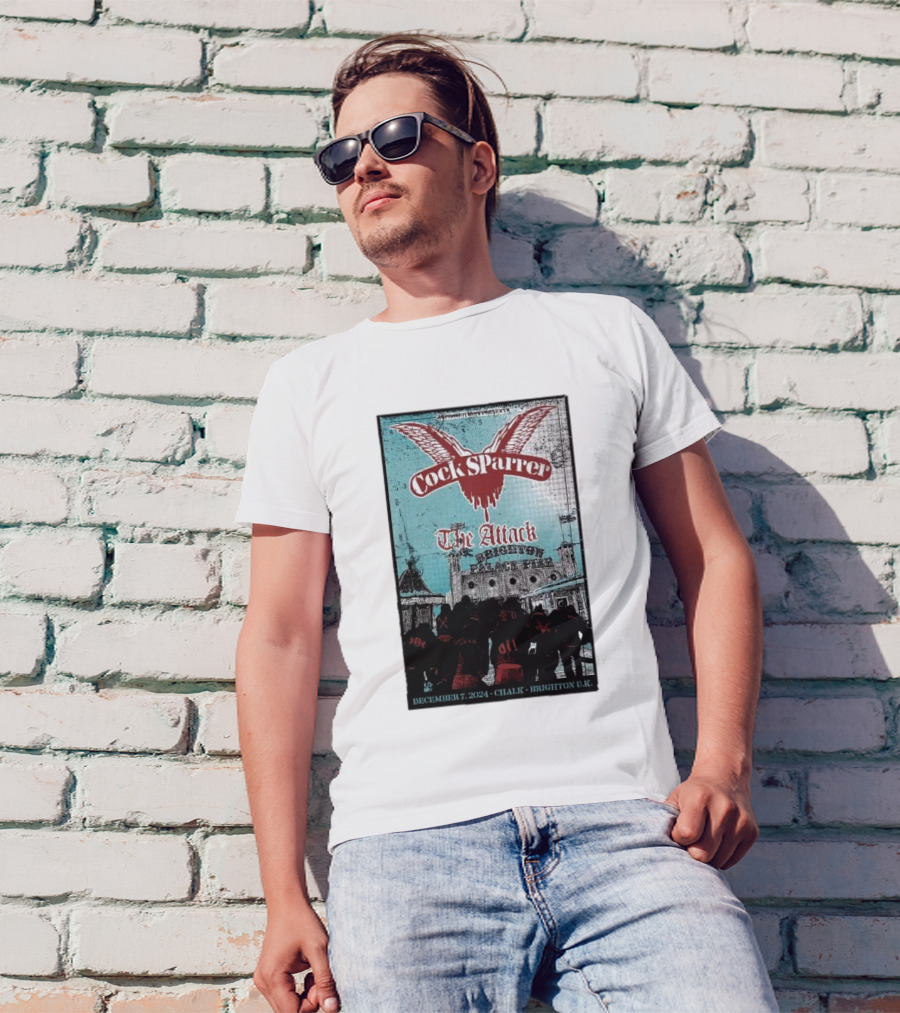 Cock Sparrer The Attack Brighton Chalk December 7 T-Shirt