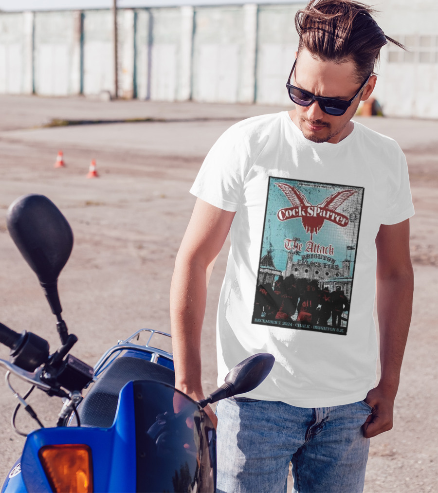 Cock Sparrer The Attack Brighton Chalk December 7 T-Shirt