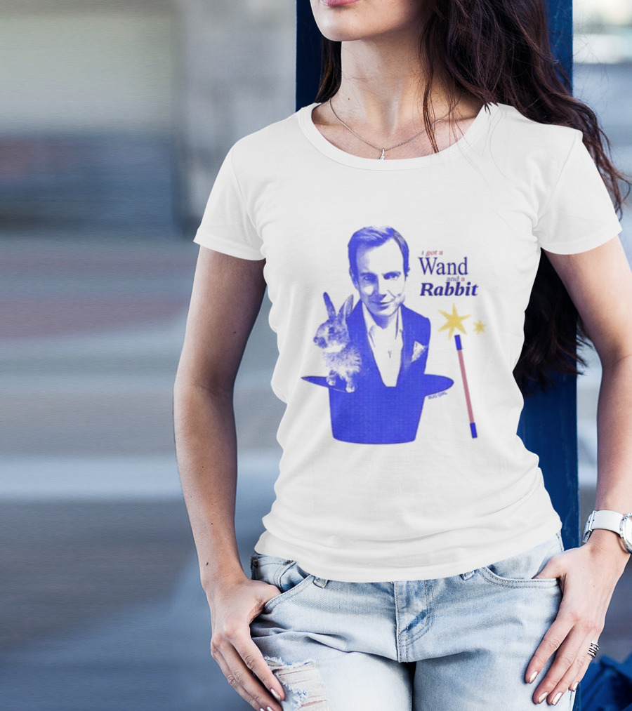 I Got A Wand And A Rabbit Magic Wand Top Hat And Stars T-Shirt