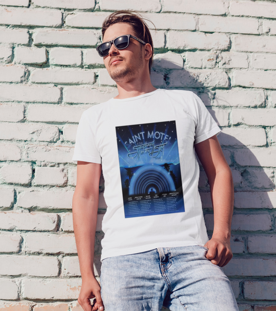 Saint Motel And The Symphony In The Sky Tour 2025 Angel Wintering Great Good Fine OK Oliver Hazard The Divorce Stephen Day Bridget Calls Me Baby T-Shirt