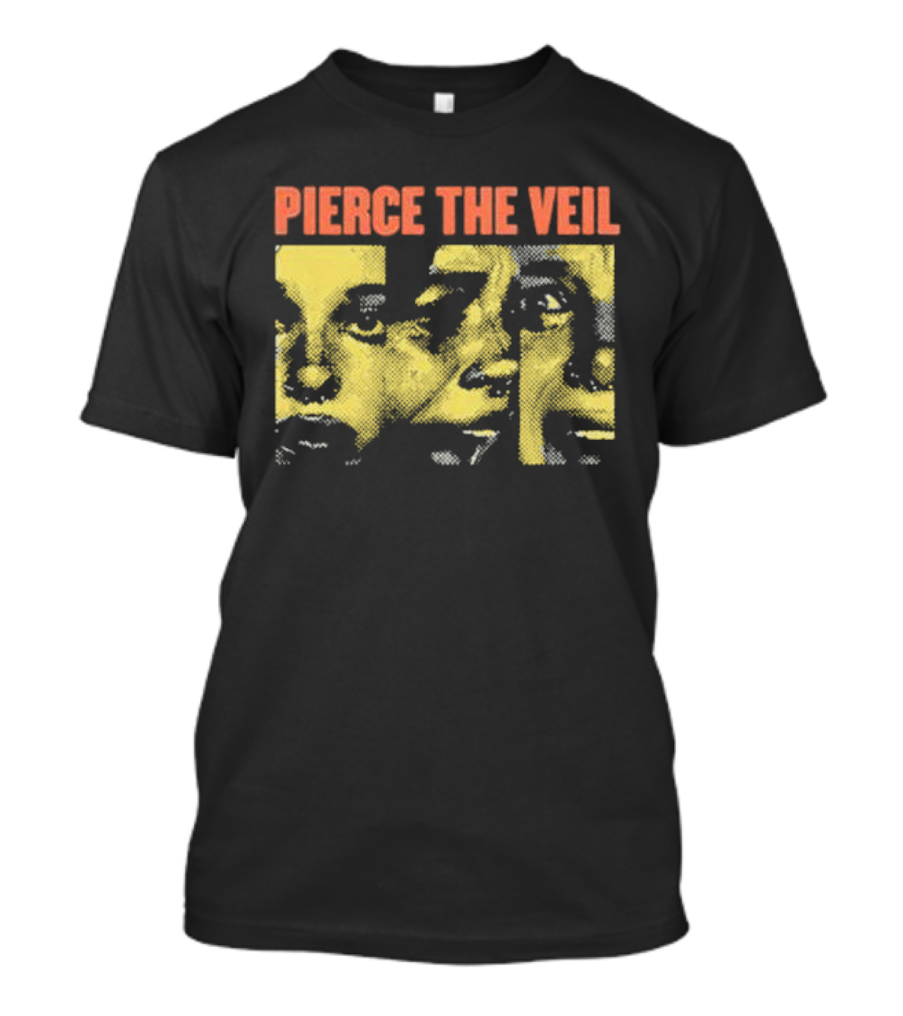 Pierce The Veil Distorted Faces I Can’t Hear You Tour II T-Shirt