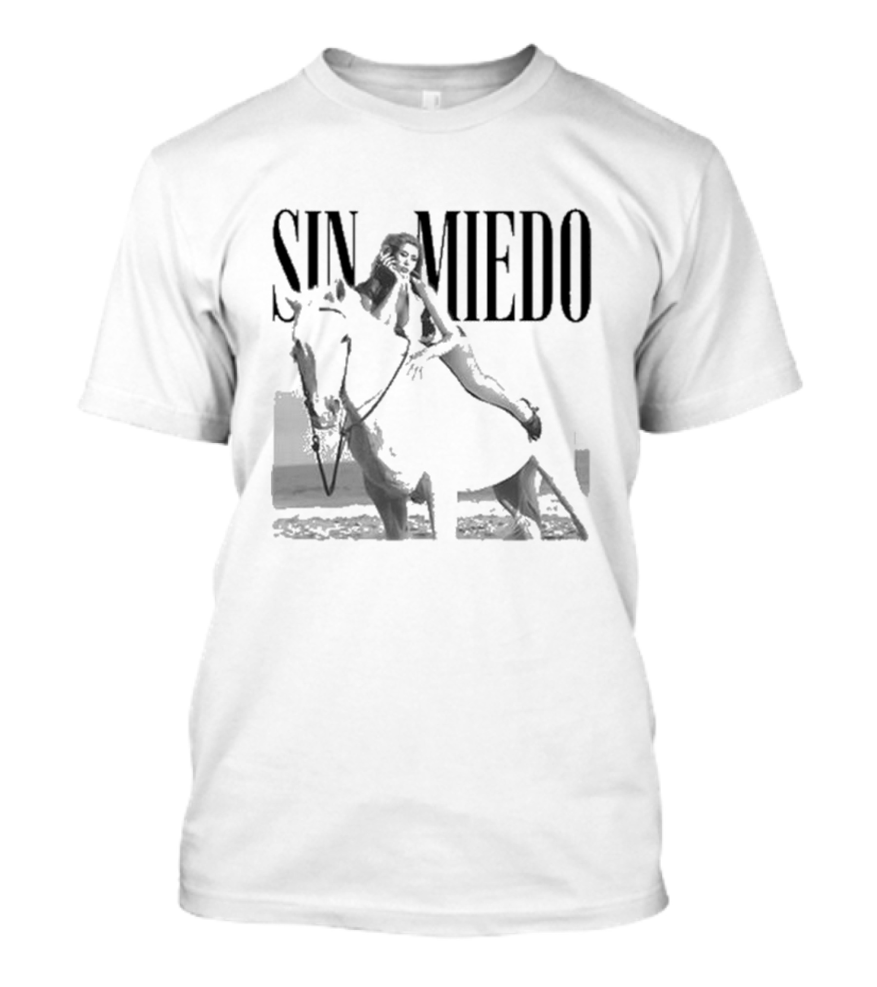 Sin Miedo Woman On Horse Equestrian T-Shirt