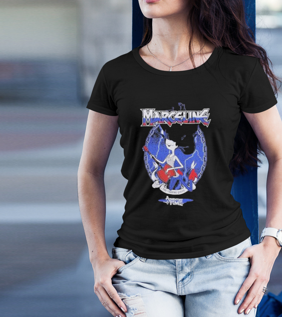 Marceline The Vampire Queen Adventure Time Metal Style Girls T-Shirt