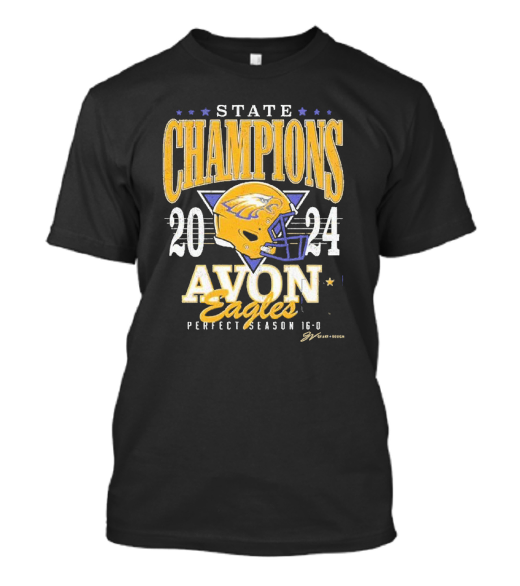 Avon Eagles State Champions 2024 Perfect Season 16-0 T-Shirt