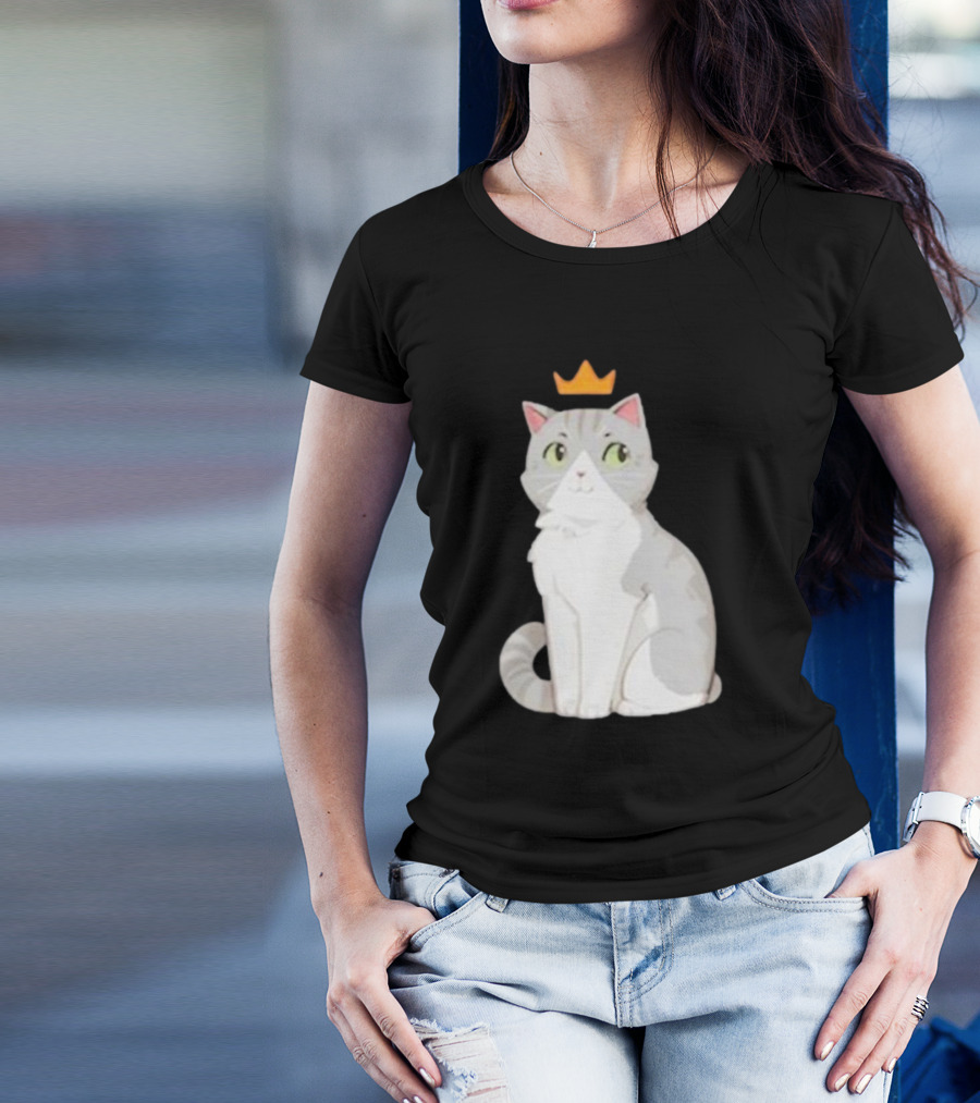 Goodtimeswithscar Jellie Cat With Crown T-Shirt
