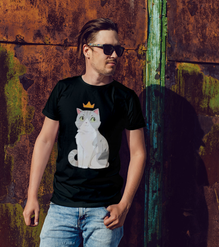 Goodtimeswithscar Jellie Cat With Crown T-Shirt