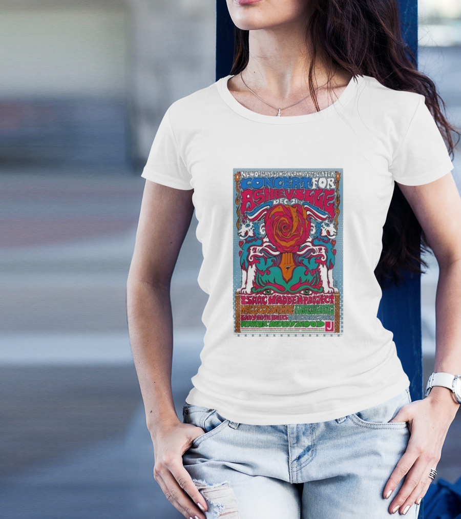 New Orleans Concert For Asheville December 21 2024 Isaac Hadden Project Performance T-Shirt