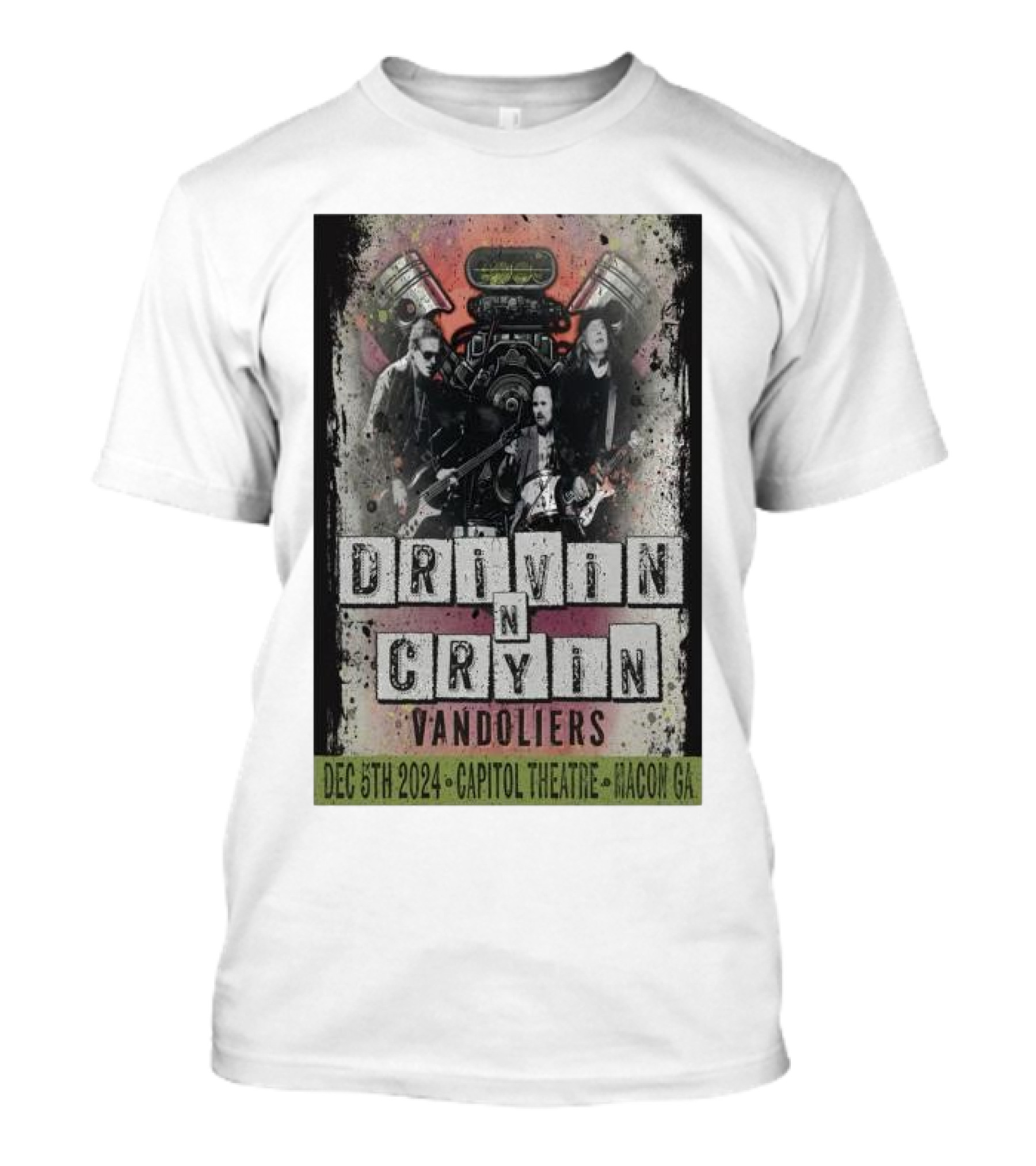 Drivin N Cryin Vandoliers Capitol Theatre Macon GA December 5 T-Shirt