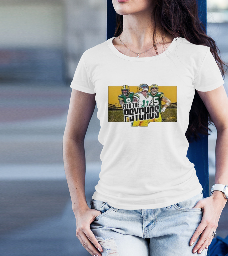 Feed The Psychos Packers Football Trio T-Shirt