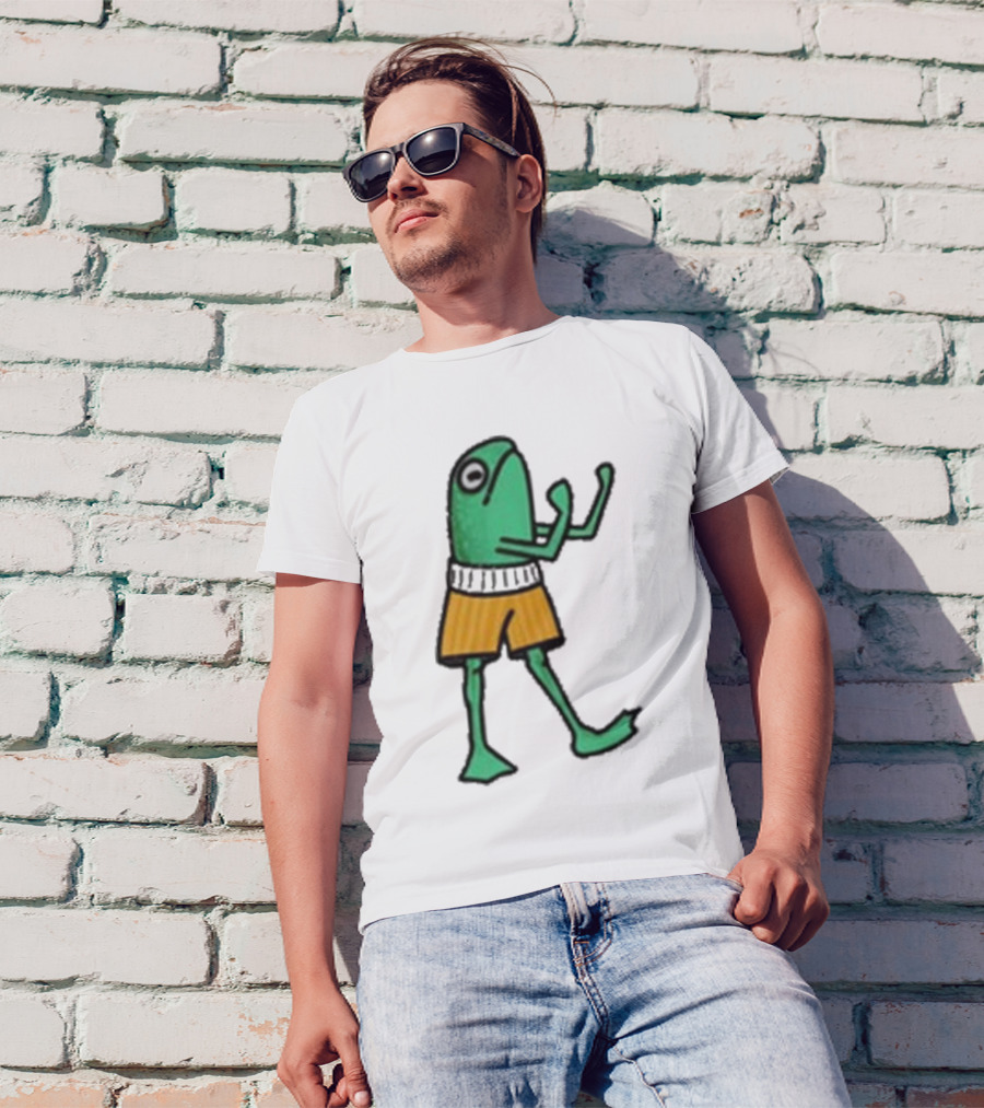 K45ink Frog Boxer Fighter In Shorts T-Shirt