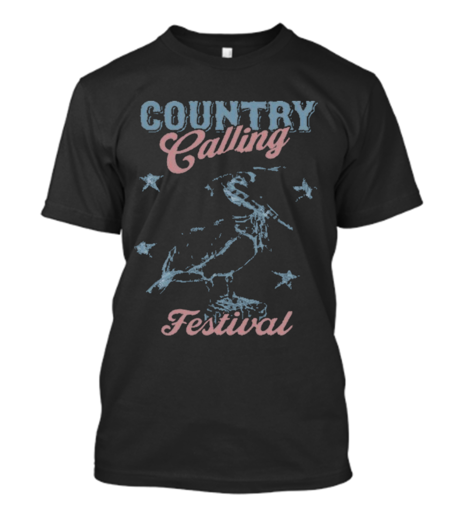 Country Calling Festival Pelican And Stars T-Shirt