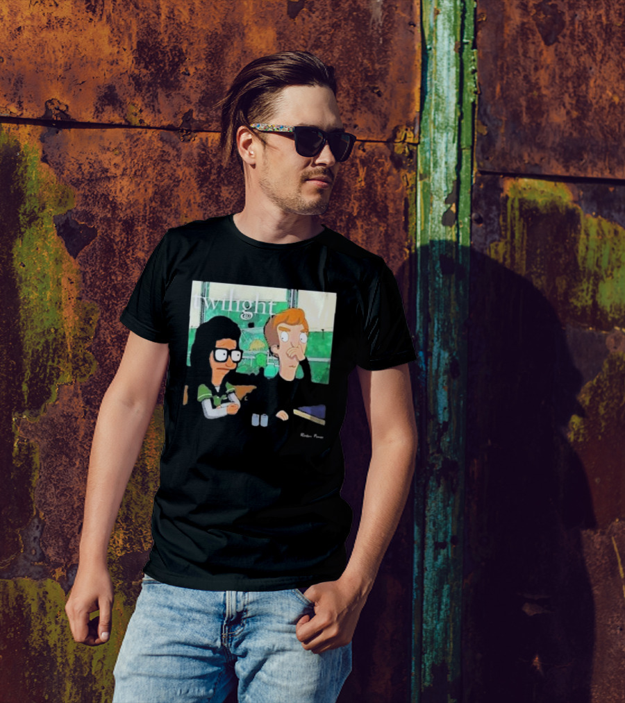 Twilight Characters In Bob's Burgers Style Mashup T-Shirt