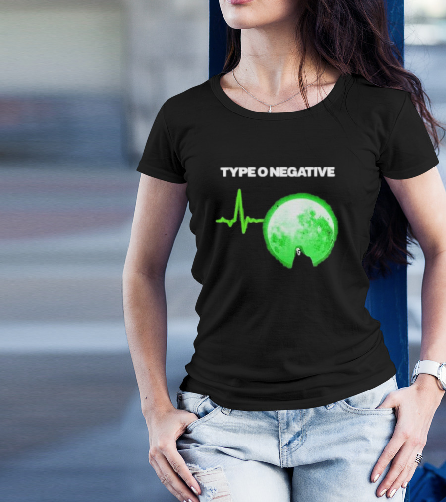 TYPE O NEGATIVE Green Moon Heartbeat T-Shirt