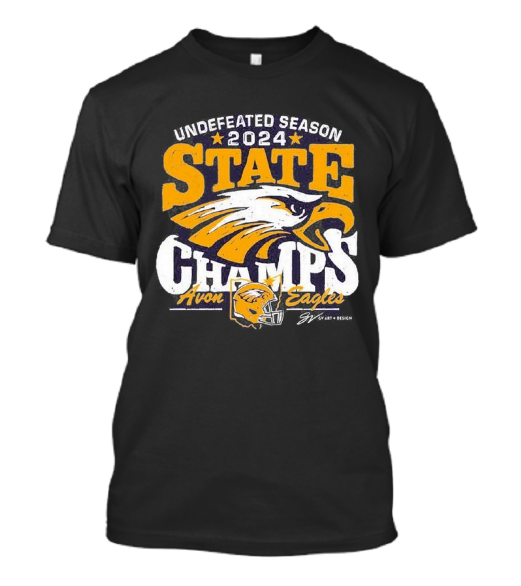 Undefeated Season 2024 State Champs Avon Eagles T-Shirt