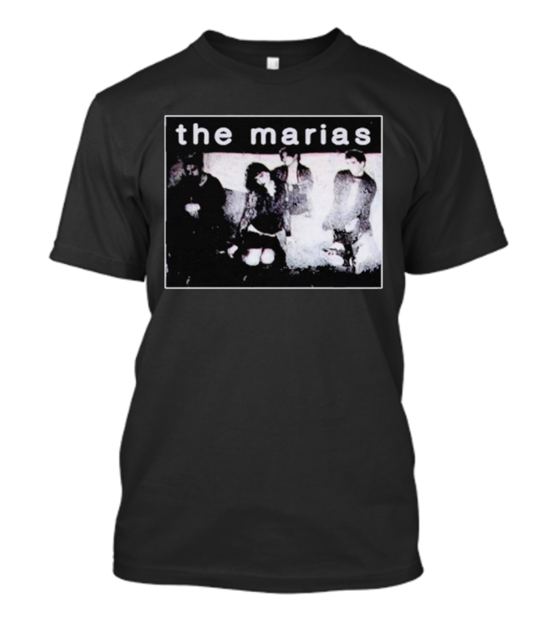 The Marías Band Black And White Group Image Text T-Shirt