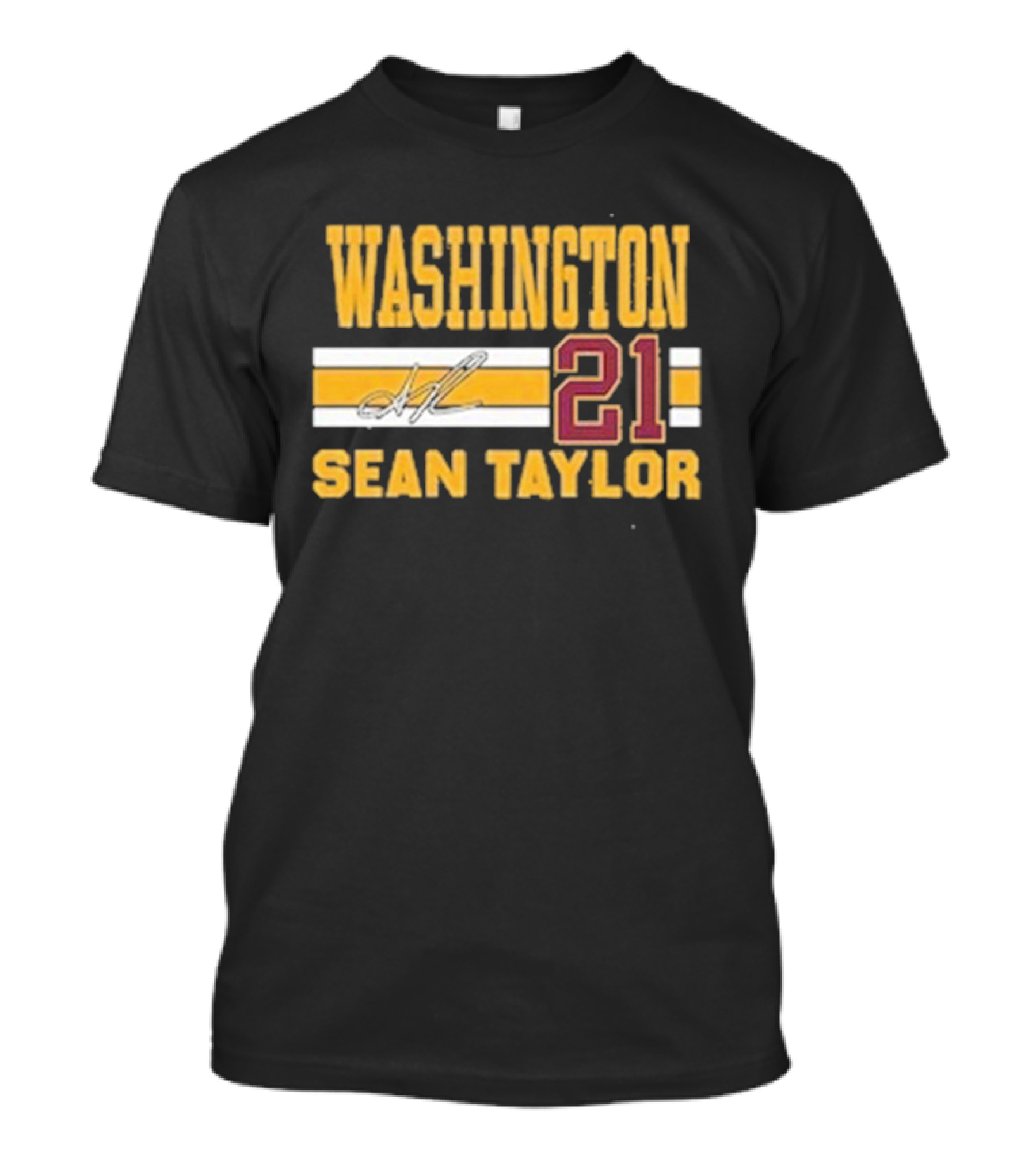 Washington Commanders 21 Sean Taylor Signature Homage Charcoal NFL Tri-Blend T-Shirt