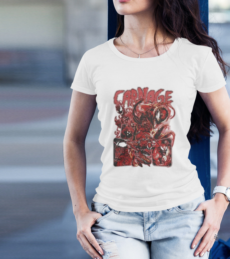 Carnage Supervillain Comic Panel T-Shirt
