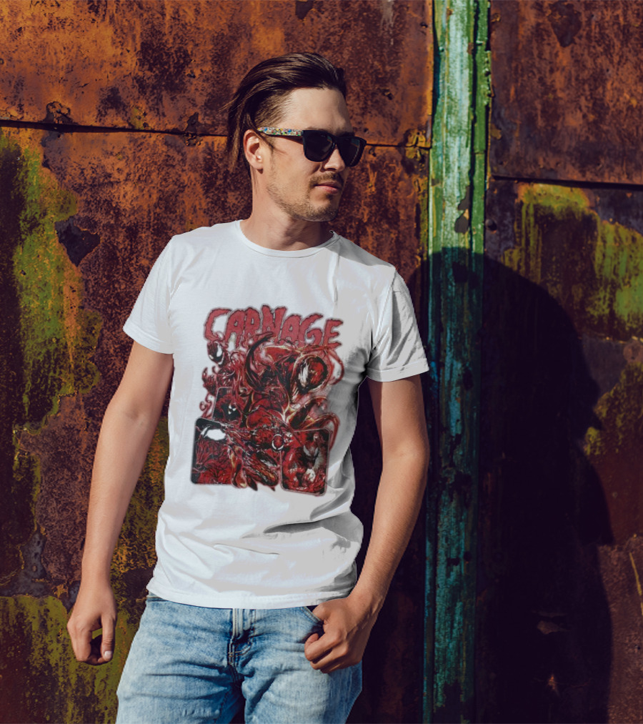 Carnage Supervillain Comic Panel T-Shirt