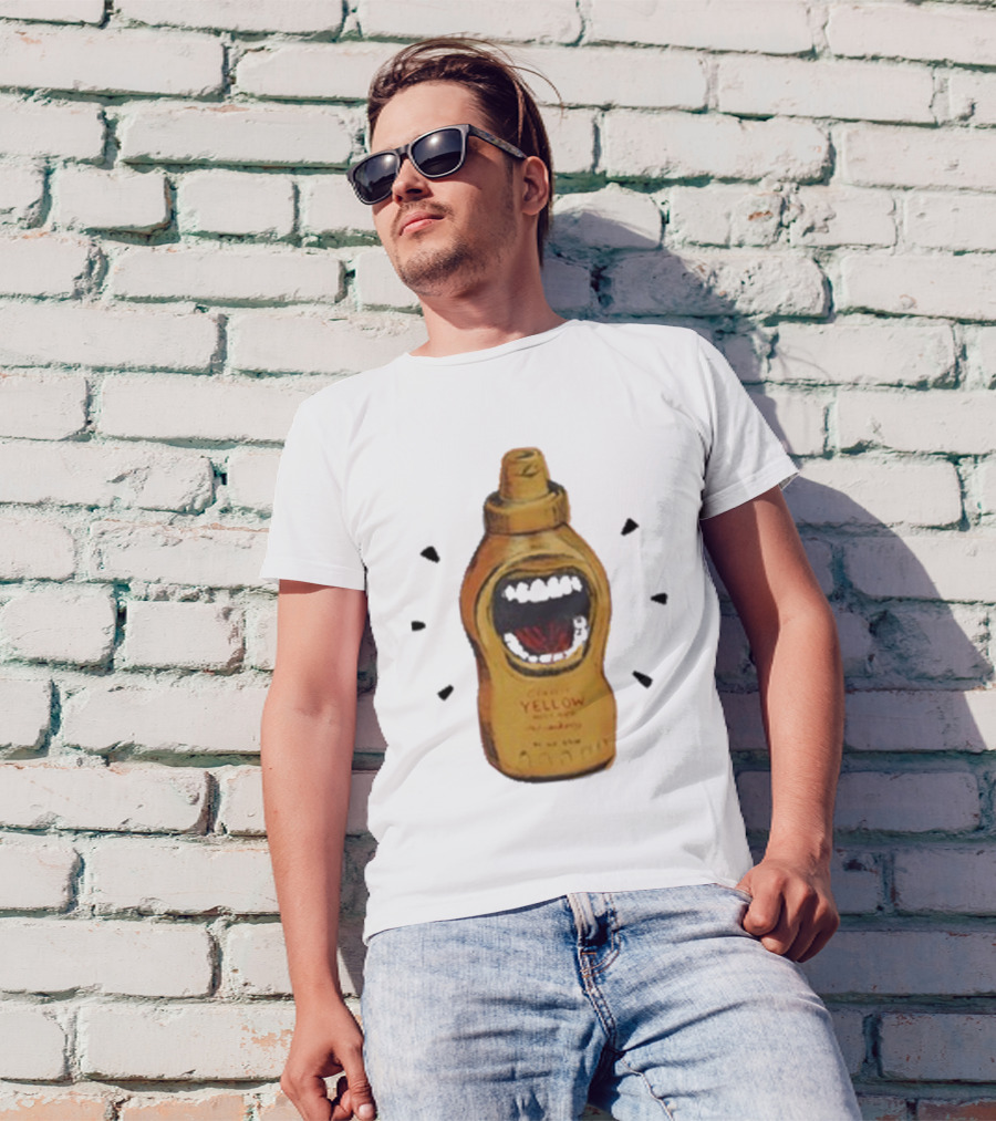 Mcfreakery Classic Yellow Mustard Bottle With Mouth T-Shirt