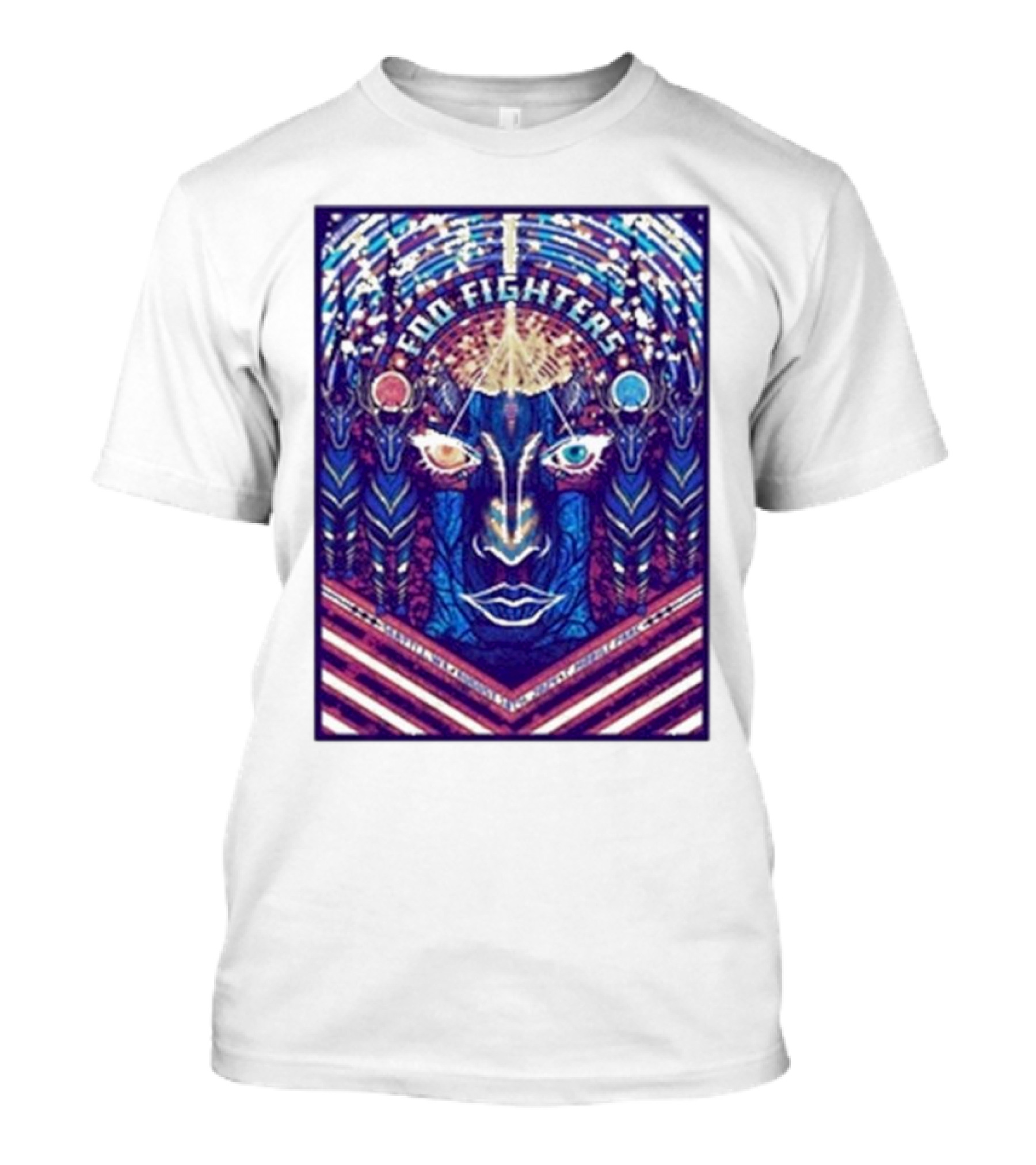 Foo Fighters Seattle August 18 Event 2024 Psychedelic Art Fan T-Shirt