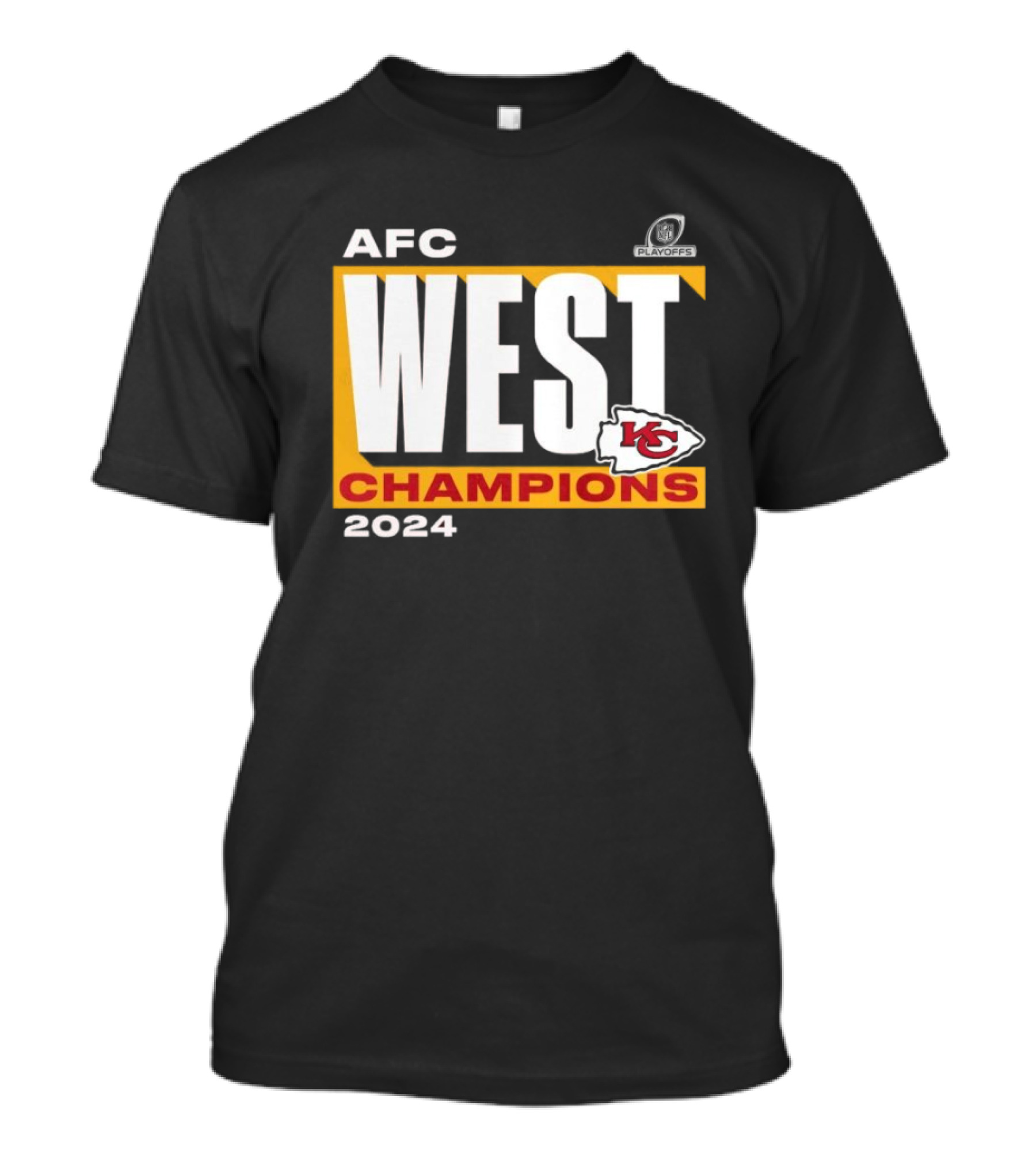 Kansas City Chiefs 2024 AFC West Champions Playoffs Conquer T-Shirt