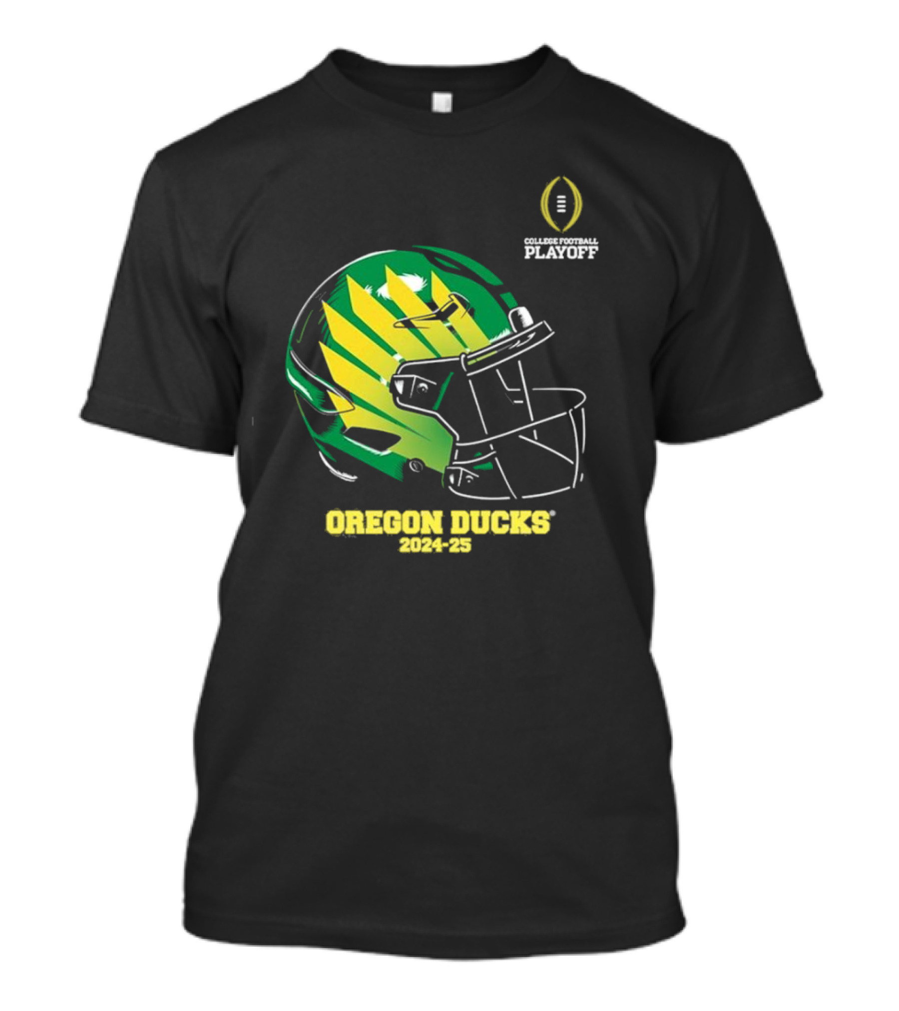 Oregon Ducks 2024-25 College Football Playoff Helmet T-Shirt
