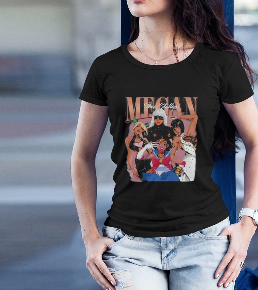 Megan Thee Stallion Cosplay Anime Characters T-Shirt