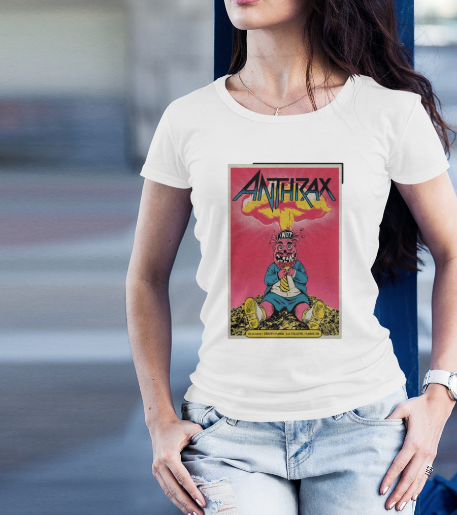 Anthrax 29.11.2024 Zenith Paris La Villette Paris FR Not T-Shirt