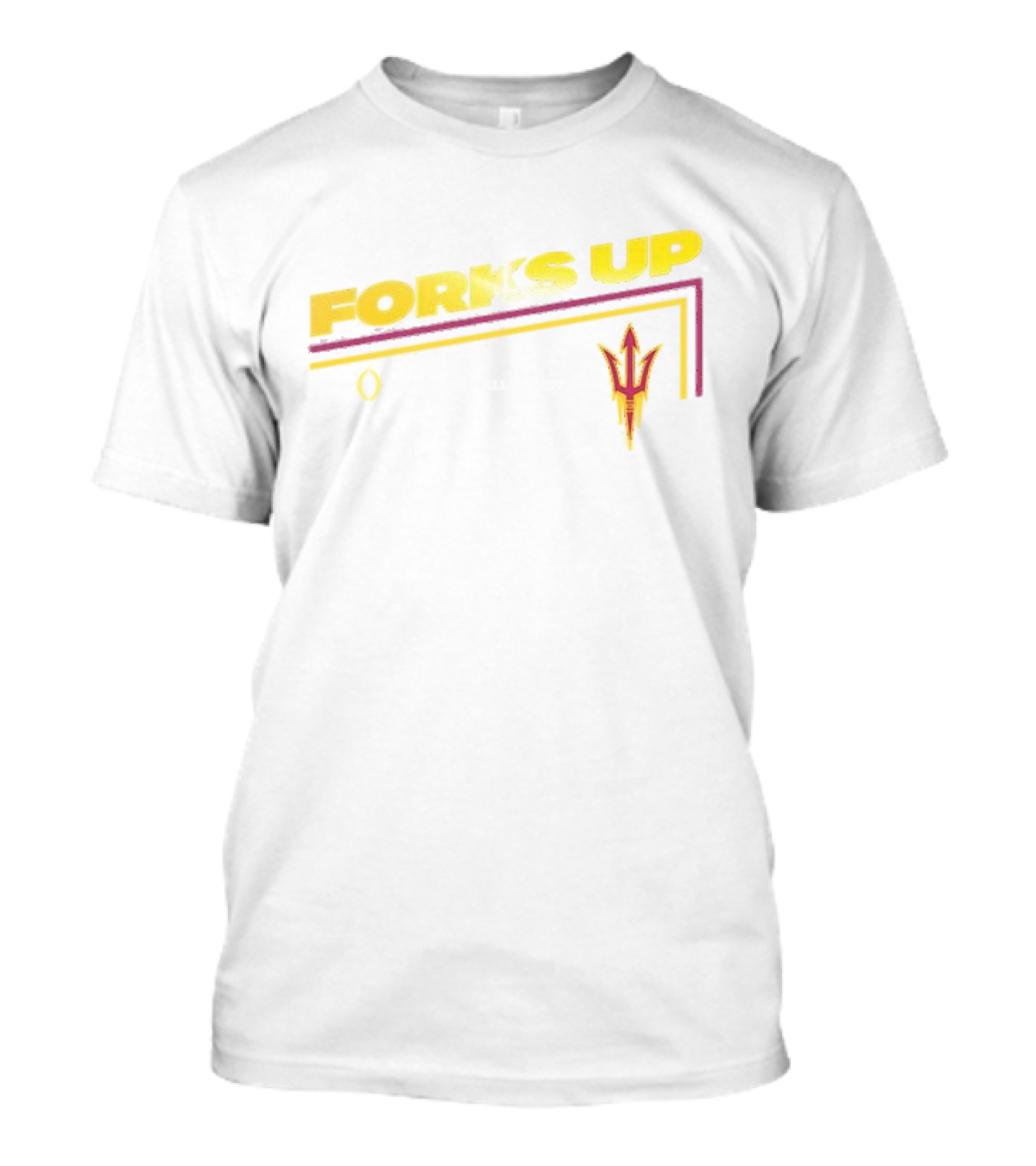 Arizona State Sun Devils Forks Up College Football Playoff 2025 T-Shirt