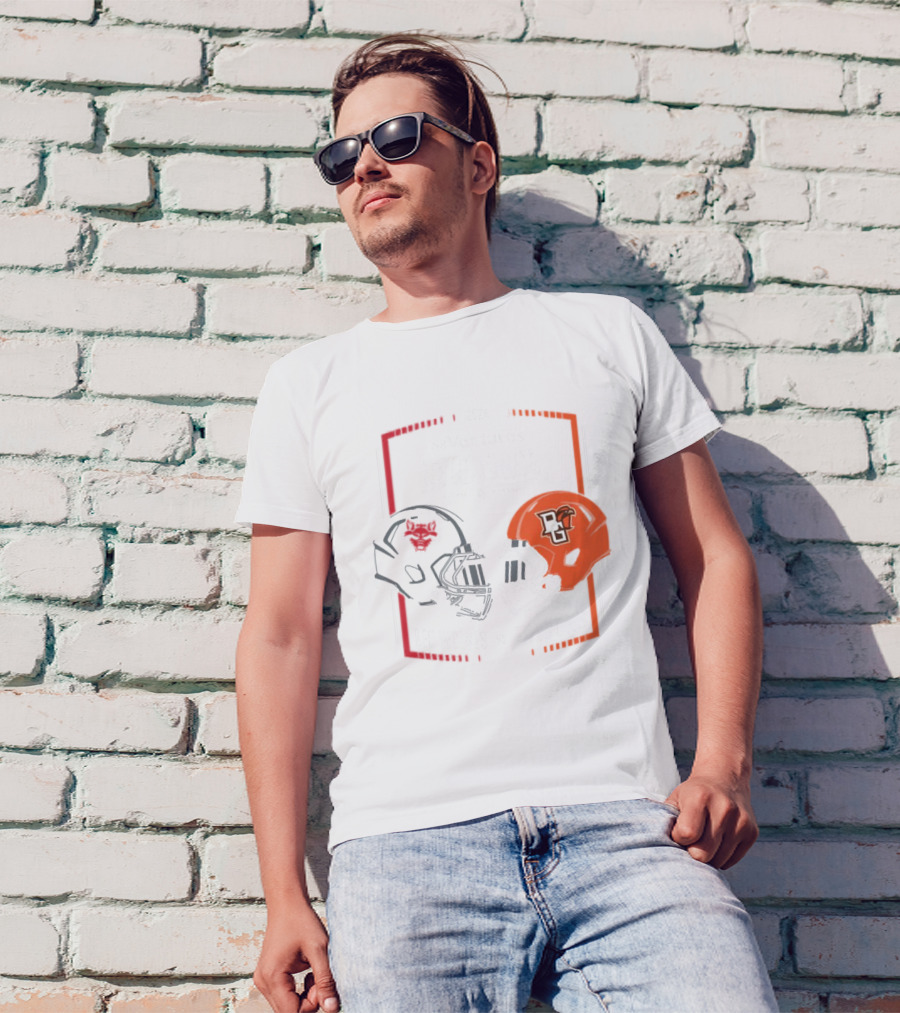 Arkansas State Red Wolves Vs Bowling Green Falcons Red Bowl Mobile Alabama Helmet T-Shirt