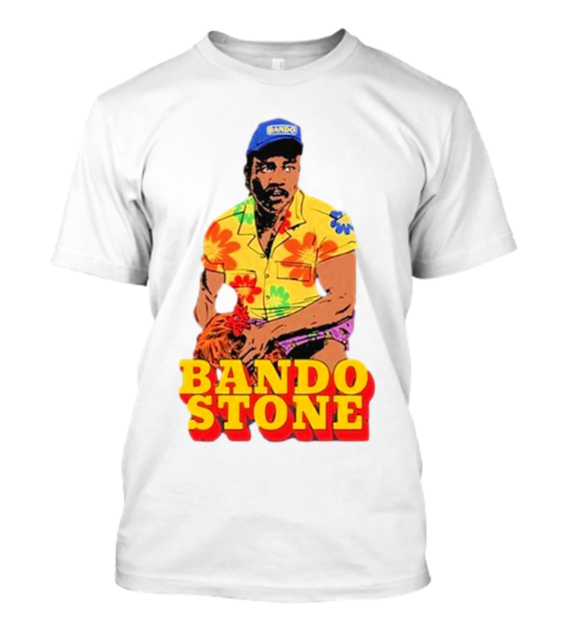 Bando Stone Childish Gambino Colorful Floral T-Shirt