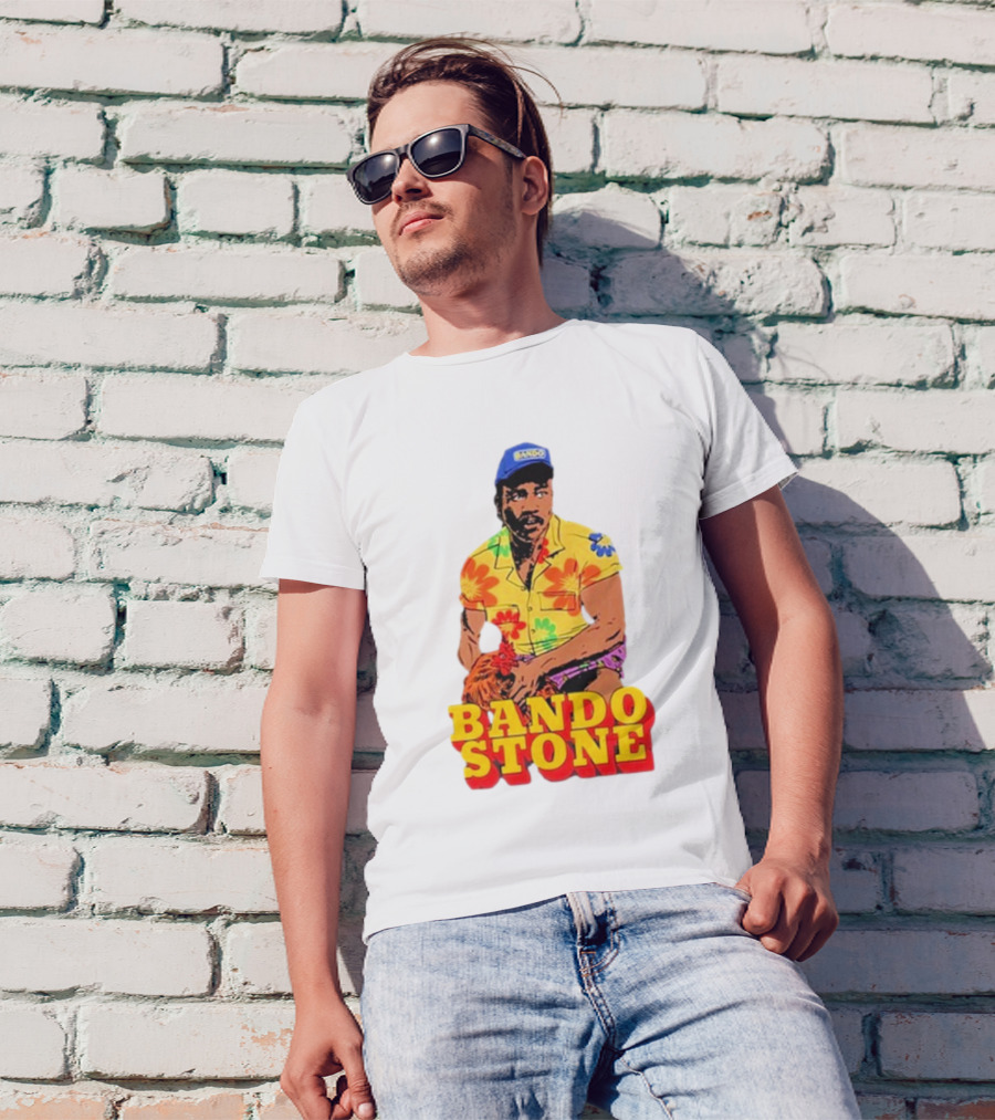 Bando Stone Childish Gambino Colorful Floral T-Shirt