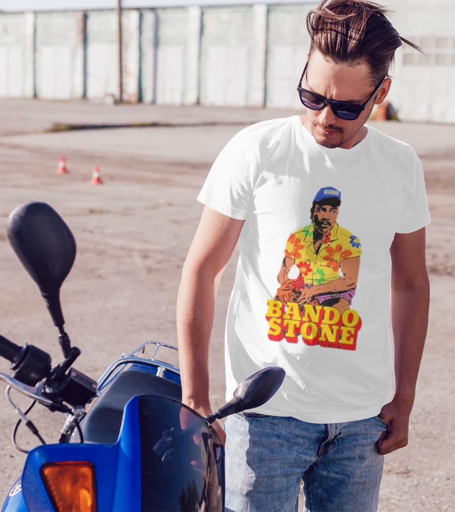Bando Stone Childish Gambino Colorful Floral T-Shirt