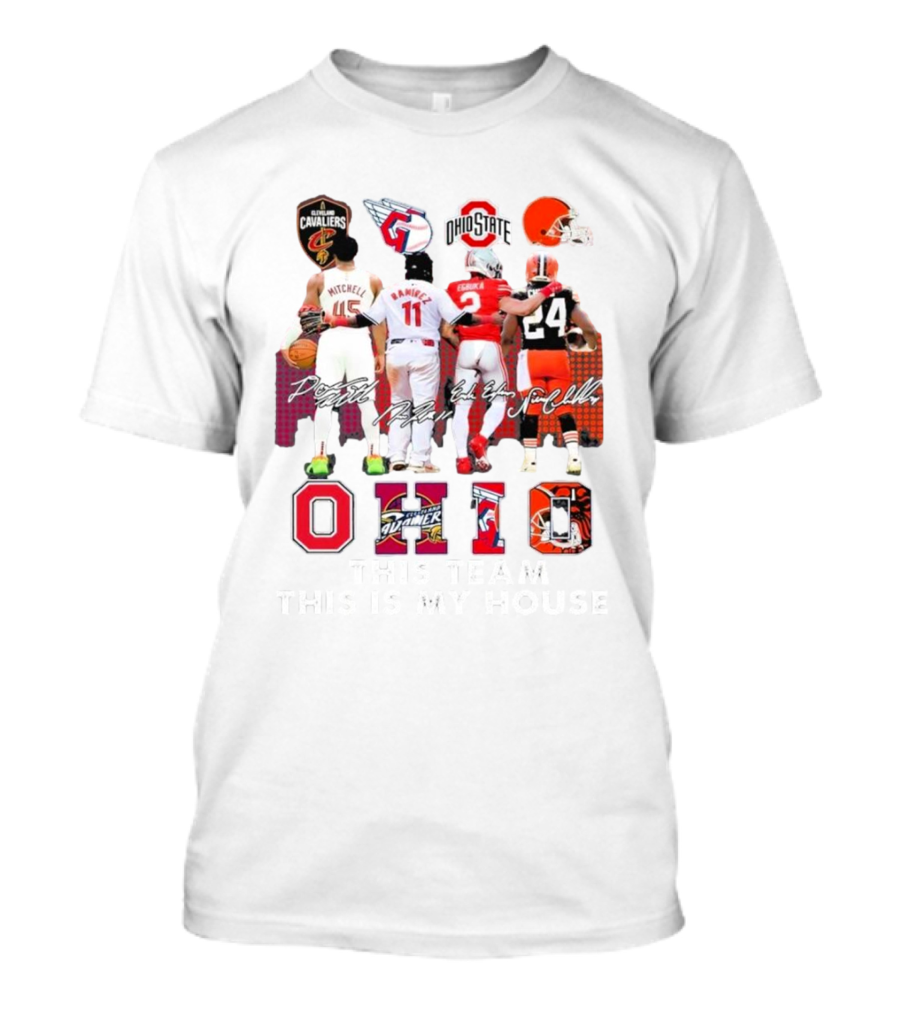 Cleveland Cavaliers Ohio Guardians Baseball Buckeyes Football Browns Pride T-Shirt