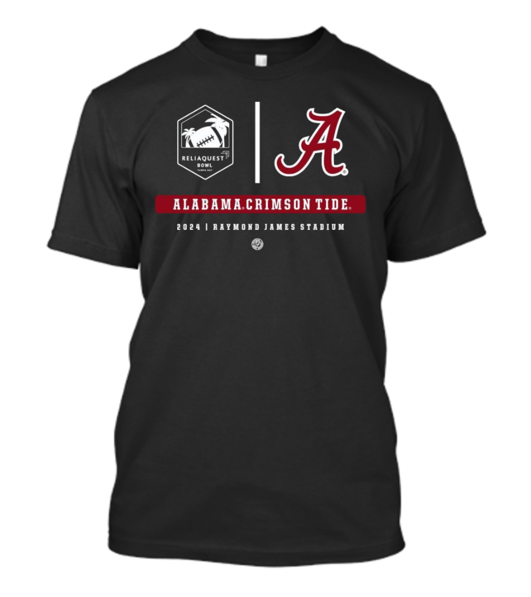 Alabama Crimson Tide Reliaquest Bowl 2024 Raymond James Stadium Tampa Bay T-Shirt