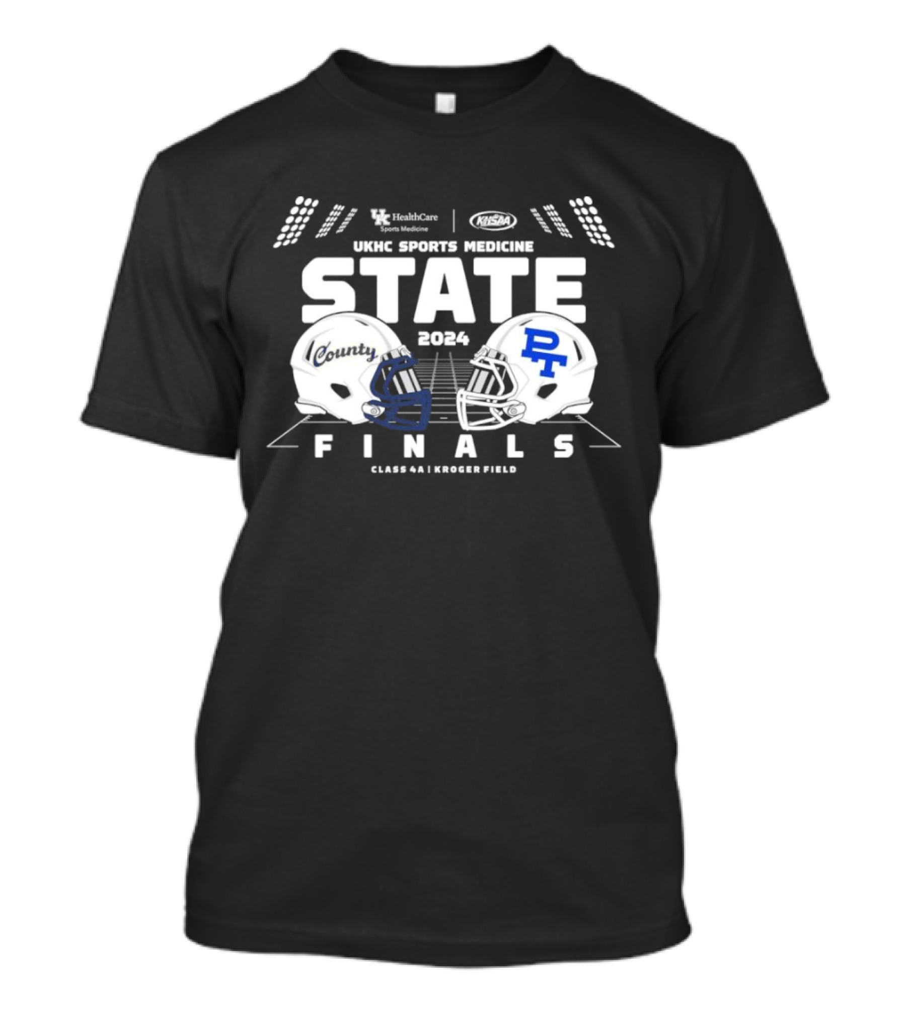 Franklin County Vs Paducah Tilghman 2024 UKHC Sports Medicine State Finals Class 4A Kroger Field T-Shirt