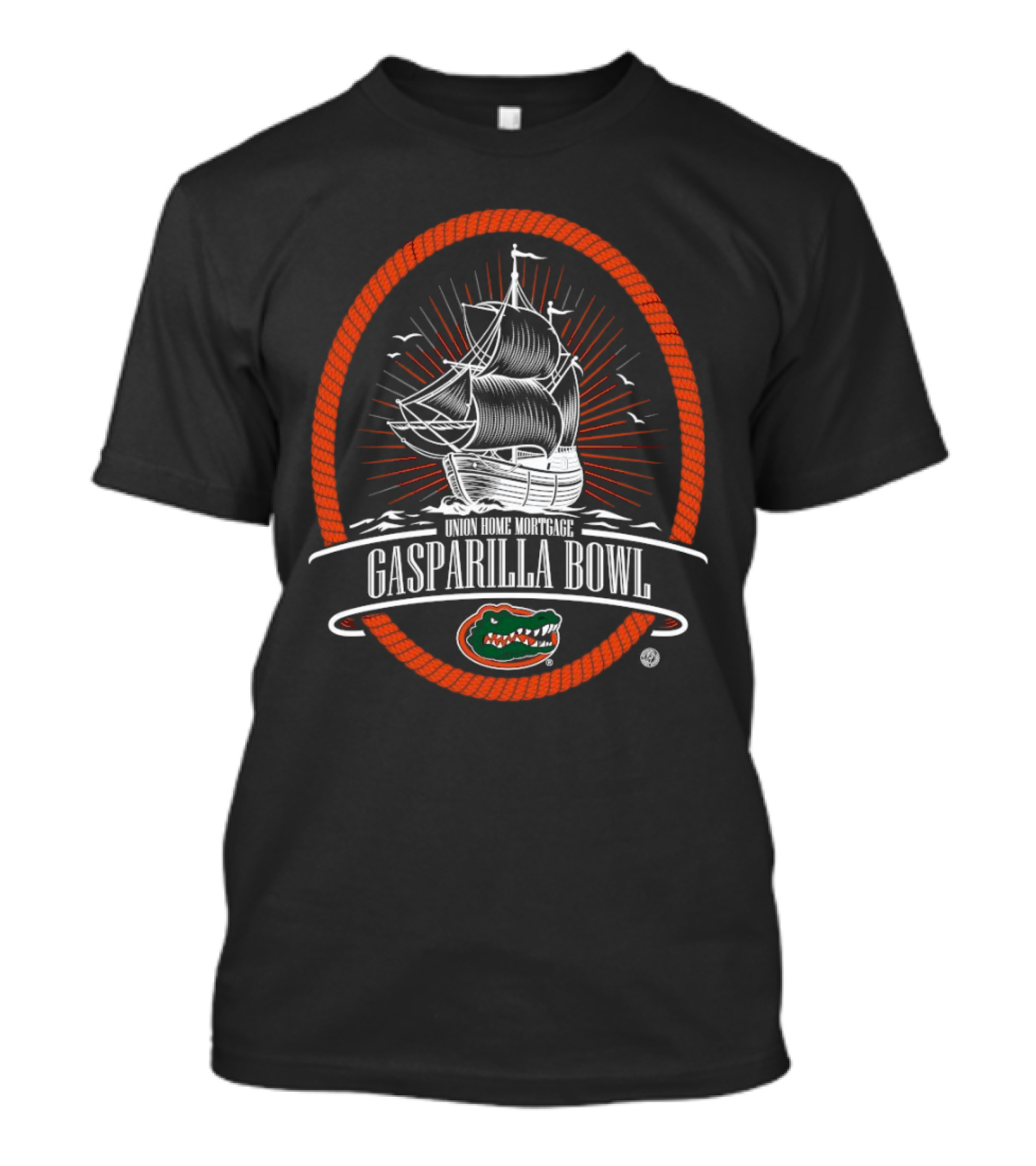 Florida Gators Union Home Mortgage Gasparilla Bowl Pirate Ship T-Shirt