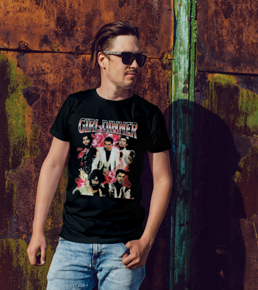 Girl Dinner Jayce Arcane Vaporwave Style Multicolor Figures T-Shirt