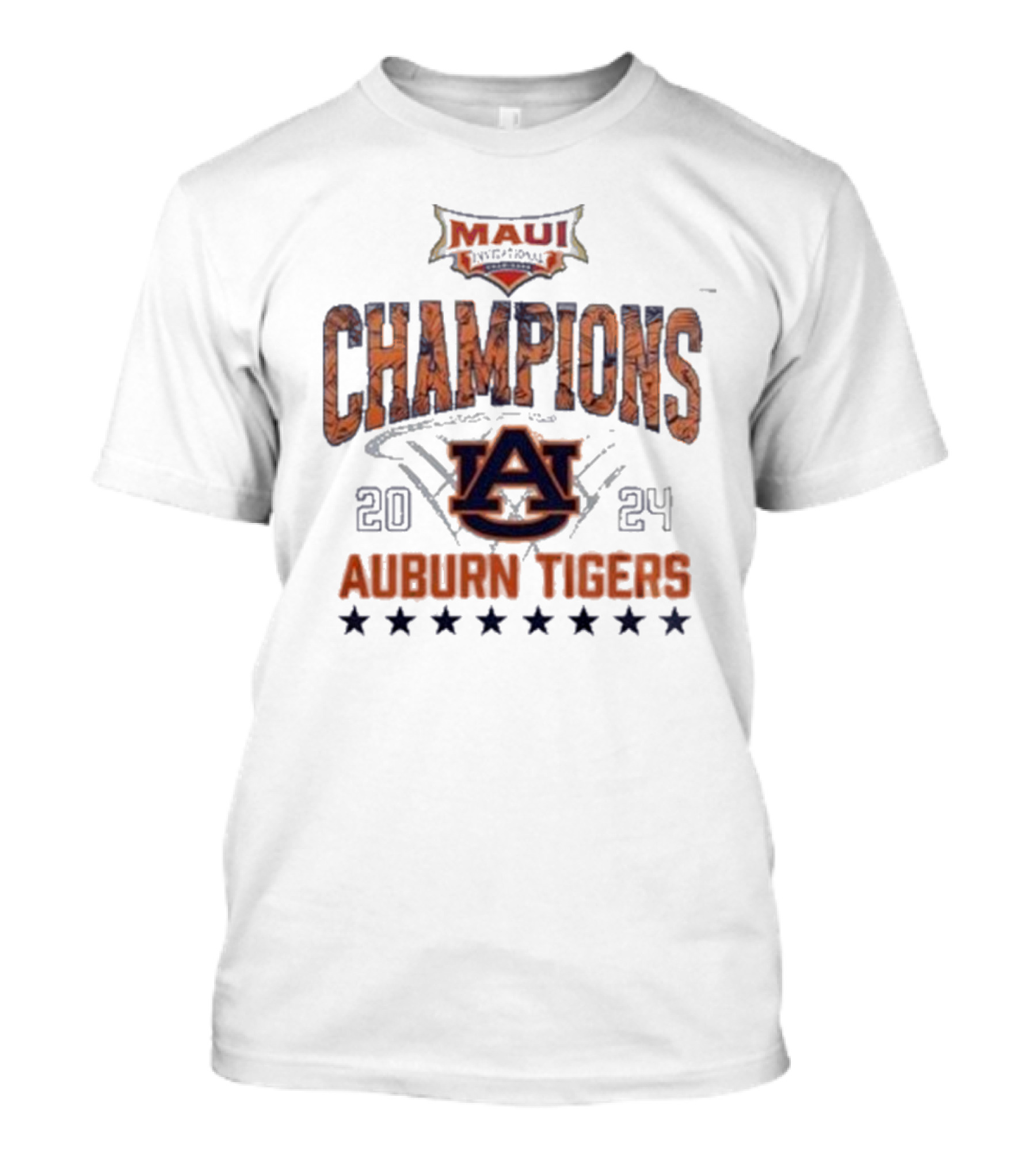 Auburn Tigers 2024 Maui Invitational Basketball Champions T-Shirt