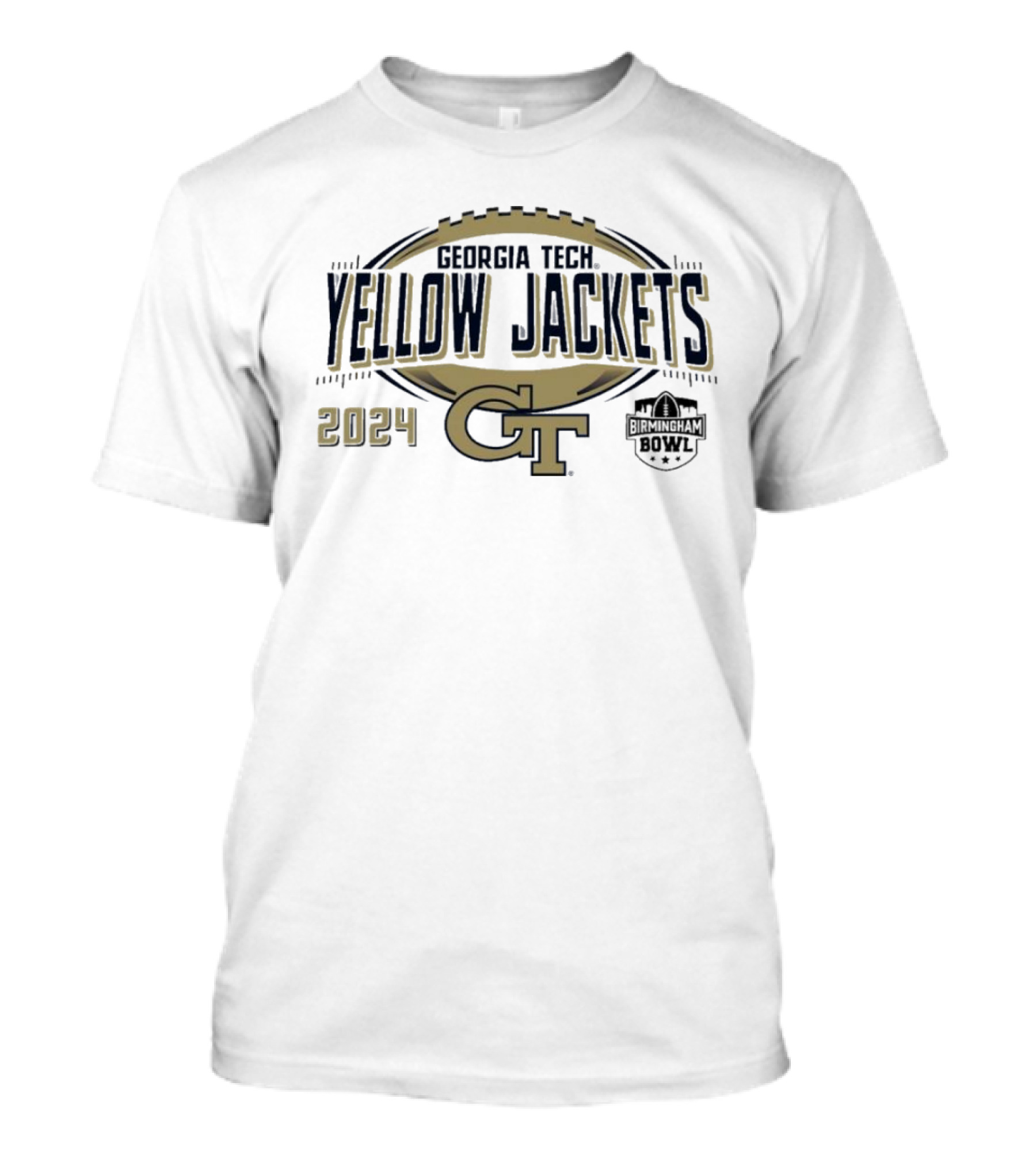 Georgia Tech Yellow Jackets 2024 Birmingham Bowl GT Football T-Shirt